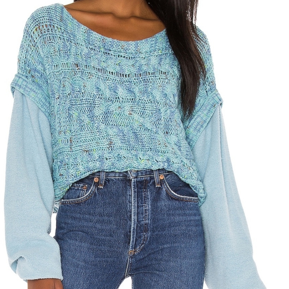 Free People Honey Cable Pullover Sweater